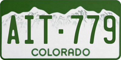 CO license plate AIT779
