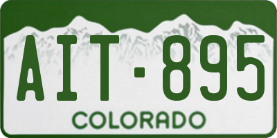 CO license plate AIT895
