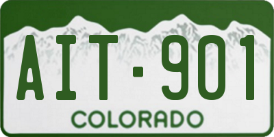 CO license plate AIT901