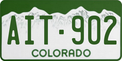 CO license plate AIT902