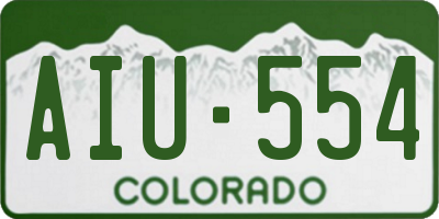 CO license plate AIU554