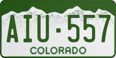 CO license plate AIU557