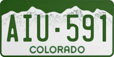 CO license plate AIU591