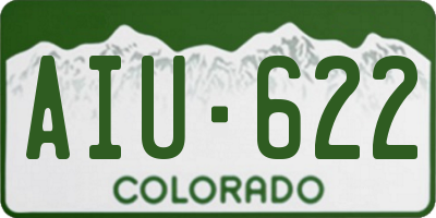 CO license plate AIU622