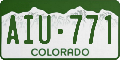 CO license plate AIU771