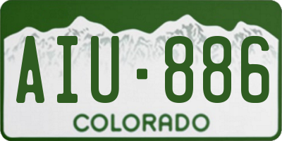CO license plate AIU886