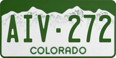 CO license plate AIV272