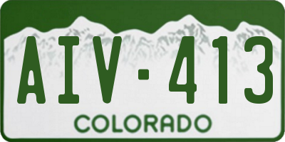 CO license plate AIV413