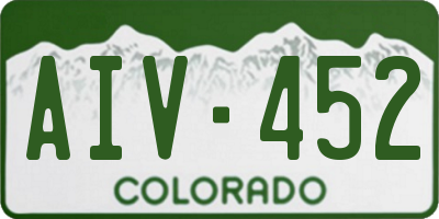 CO license plate AIV452