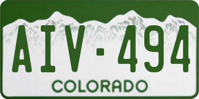 CO license plate AIV494
