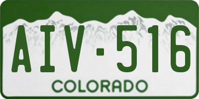 CO license plate AIV516