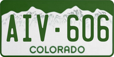CO license plate AIV606