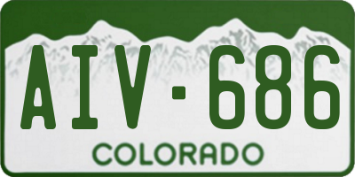 CO license plate AIV686