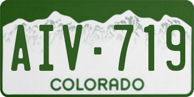 CO license plate AIV719
