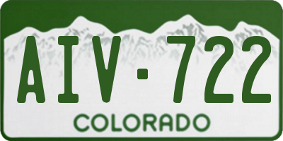 CO license plate AIV722