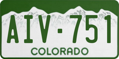 CO license plate AIV751