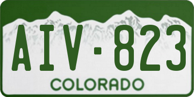 CO license plate AIV823