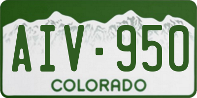 CO license plate AIV950