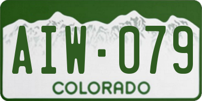 CO license plate AIW079