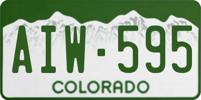 CO license plate AIW595