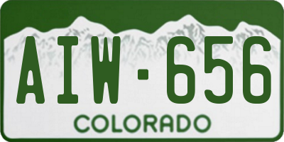 CO license plate AIW656