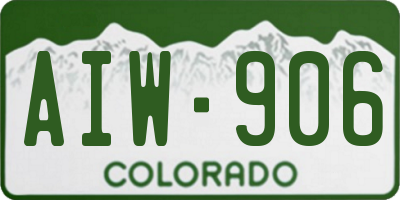 CO license plate AIW906