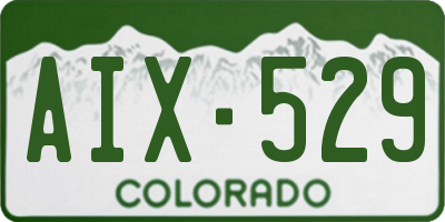 CO license plate AIX529