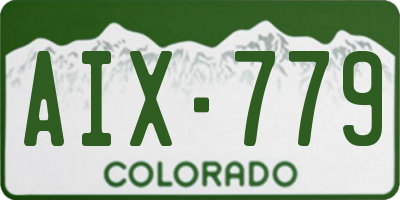 CO license plate AIX779