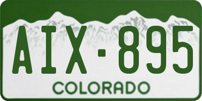 CO license plate AIX895