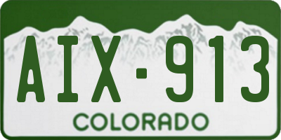 CO license plate AIX913