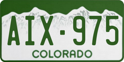 CO license plate AIX975