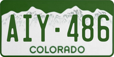 CO license plate AIY486