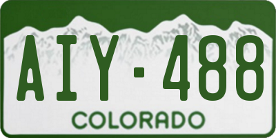 CO license plate AIY488