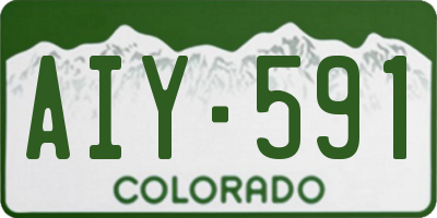 CO license plate AIY591