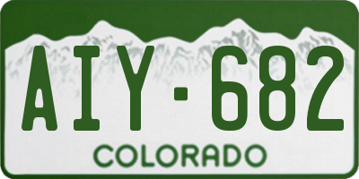 CO license plate AIY682