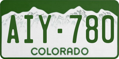 CO license plate AIY780
