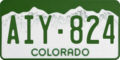 CO license plate AIY824