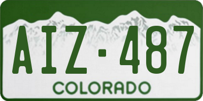 CO license plate AIZ487