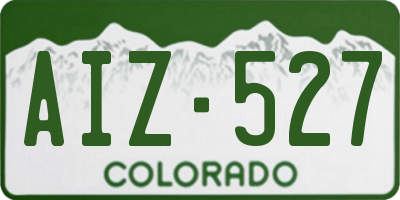 CO license plate AIZ527