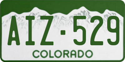 CO license plate AIZ529