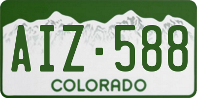 CO license plate AIZ588