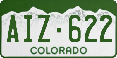 CO license plate AIZ622