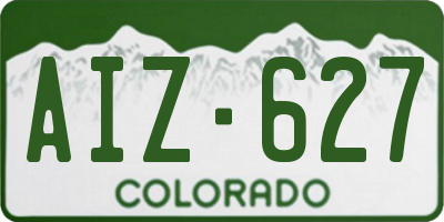 CO license plate AIZ627