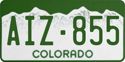 CO license plate AIZ855