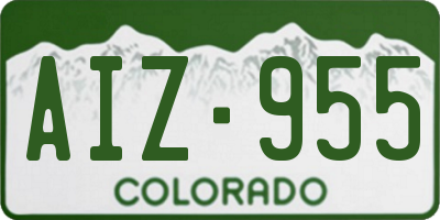 CO license plate AIZ955