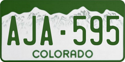 CO license plate AJA595