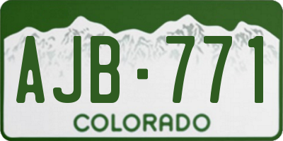 CO license plate AJB771
