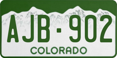 CO license plate AJB902
