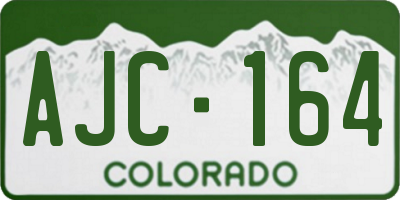 CO license plate AJC164