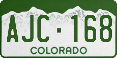 CO license plate AJC168